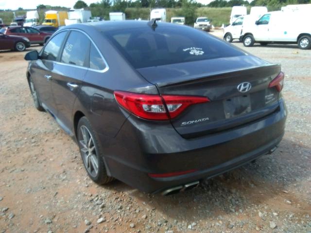 5NPE34AB5FH230925 - 2015 HYUNDAI SONATA SPO GRAY photo 3