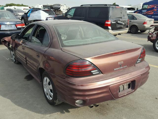 1G2NF52TXYC526952 - 2000 PONTIAC GRAND AM S BROWN photo 3