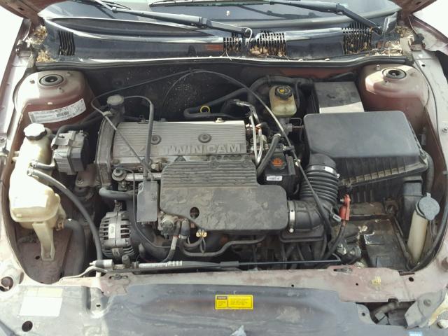 1G2NF52TXYC526952 - 2000 PONTIAC GRAND AM S BROWN photo 7