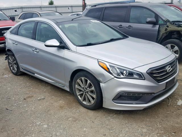 5NPE34AF1GH295517 - 2016 HYUNDAI SONATA SPO SILVER photo 1