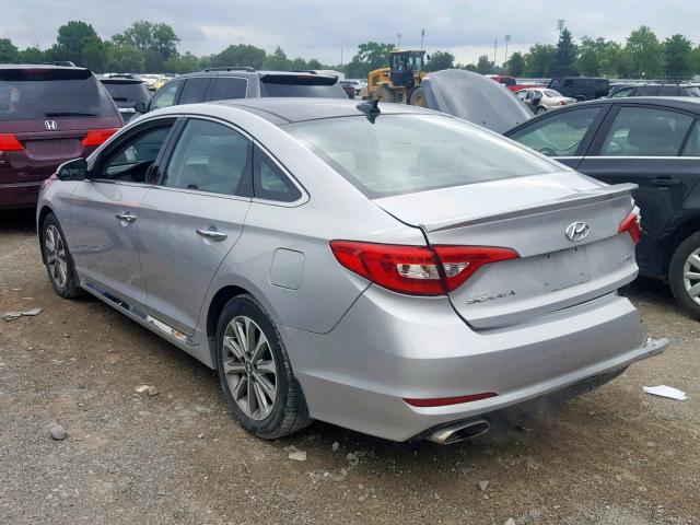 5NPE34AF1GH295517 - 2016 HYUNDAI SONATA SPO SILVER photo 3