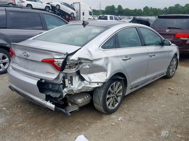 5NPE34AF1GH295517 - 2016 HYUNDAI SONATA SPO SILVER photo 4