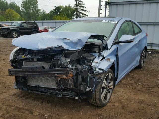 KMHDH6AE9DU016330 - 2013 HYUNDAI ELANTRA CO BLUE photo 2