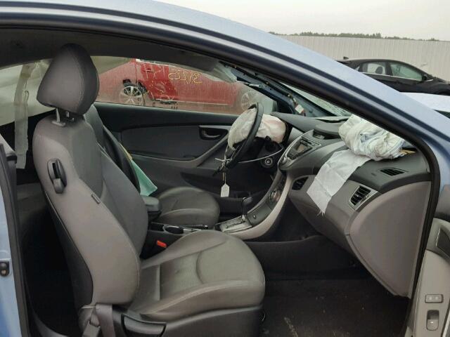 KMHDH6AE9DU016330 - 2013 HYUNDAI ELANTRA CO BLUE photo 5