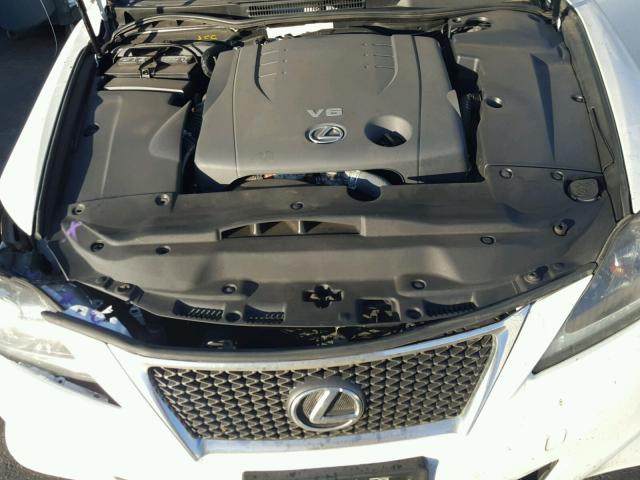 JTHBF5C26C5177482 - 2012 LEXUS IS 250 WHITE photo 7