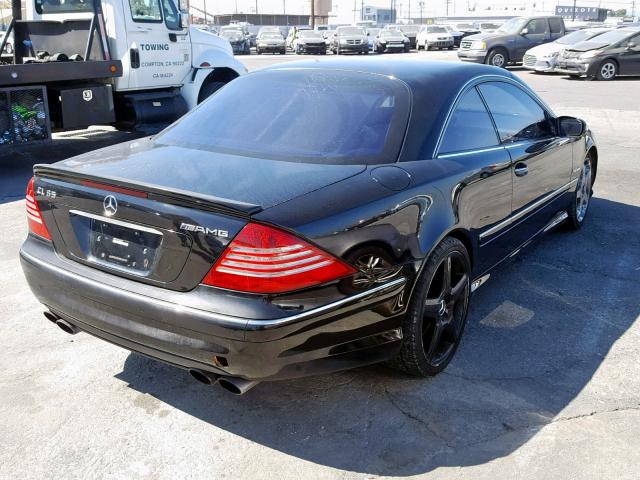 WDBPJ79J05A045536 - 2005 MERCEDES-BENZ CL 65 AMG BLACK photo 4