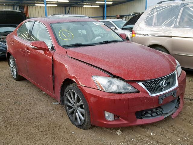 JTHCF5C27A5041394 - 2010 LEXUS IS 250 RED photo 1