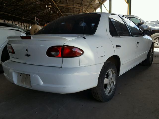 1G1JF52T017181416 - 2001 CHEVROLET CAVALIER L WHITE photo 4