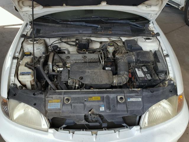 1G1JF52T017181416 - 2001 CHEVROLET CAVALIER L WHITE photo 7