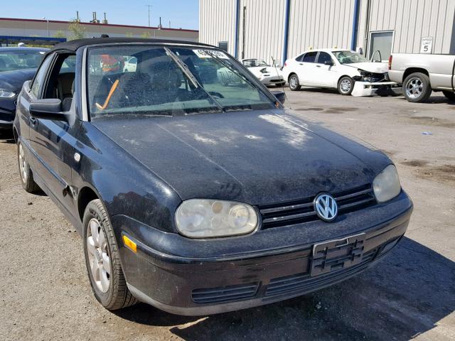 3VWDC21V01M812456 - 2001 VOLKSWAGEN CABRIO GLX შავი ფოტო 1