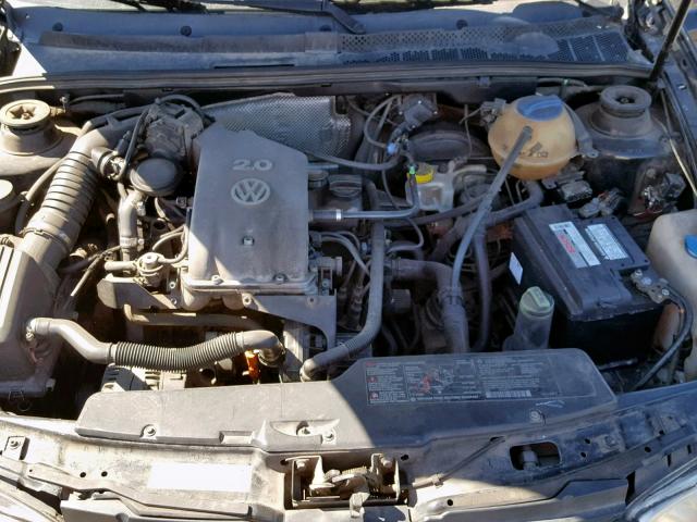 3VWDC21V01M812456 - 2001 VOLKSWAGEN CABRIO GLX შავი ფოტო 7