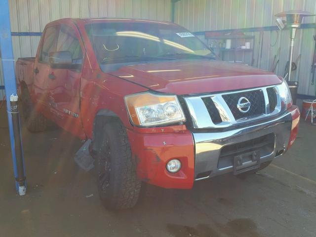 1N6BA0ED8BN309655 - 2011 NISSAN TITAN S RED photo 1