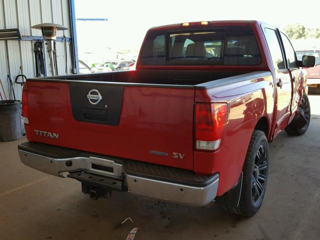 1N6BA0ED8BN309655 - 2011 NISSAN TITAN S RED photo 4