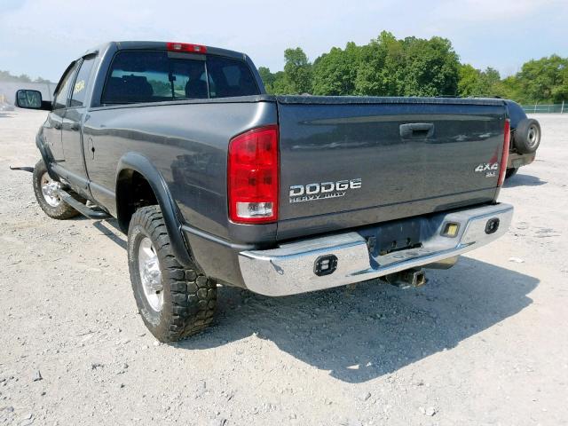 3D7KU28C04G268030 - 2004 DODGE RAM 2500 S GRAY photo 3