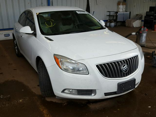 2G4GS5EV2D9178848 - 2013 BUICK REGAL PREM WHITE photo 1