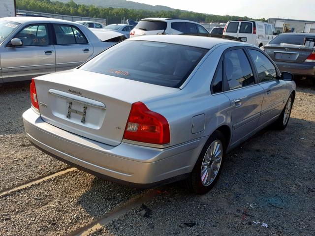 YV1TS91Z541337055 - 2004 VOLVO S80 T6 SILVER photo 4