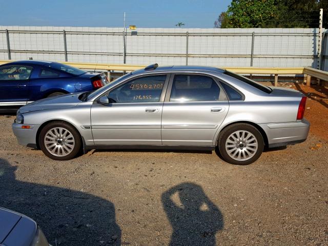 YV1TS91Z541337055 - 2004 VOLVO S80 T6 SILVER photo 9