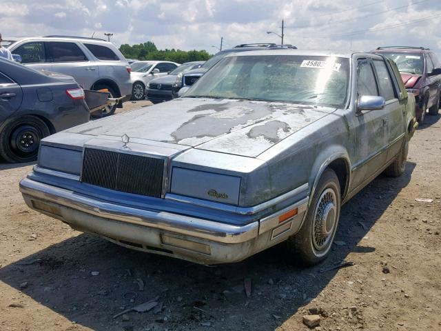 1C3XY66R4MD108141 - 1991 CHRYSLER NEW YORKER BLUE photo 2