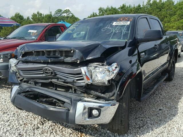 5TFEY5F11FX174591 - 2015 TOYOTA TUNDRA CRE BLACK photo 2