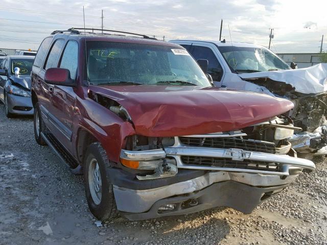 1GNEK13T01J316786 - 2001 CHEVROLET TAHOE K150 MAROON photo 1