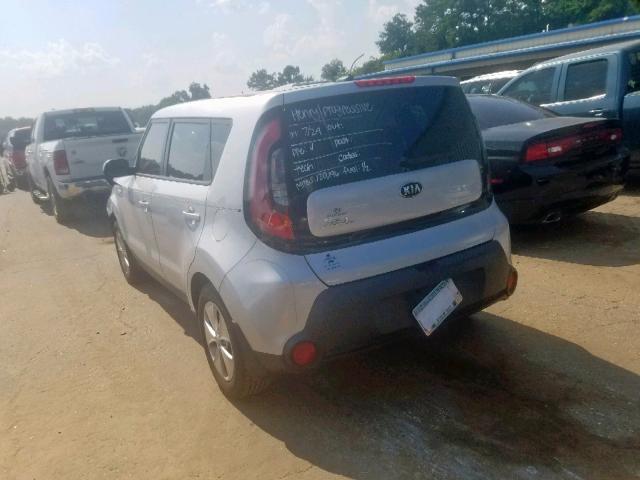 KNDJN2A22E7739760 - 2014 KIA SOUL SILVER photo 3