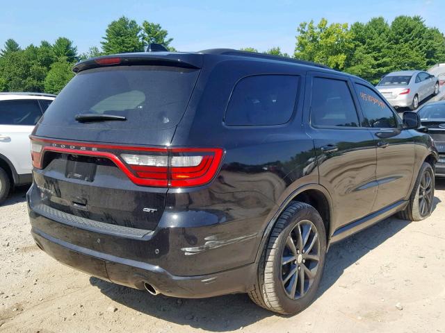 1C4RDJDG2JC210012 - 2018 DODGE DURANGO GT BLACK photo 4