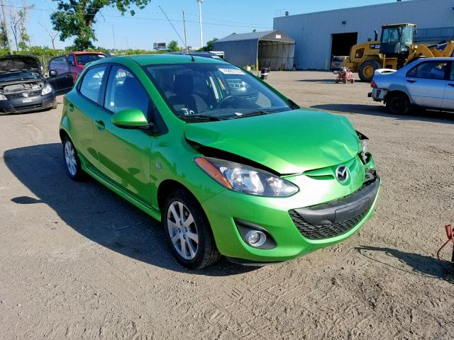 JM1DE1HY1B0113834 - 2011 MAZDA MAZDA2 GREEN photo 1