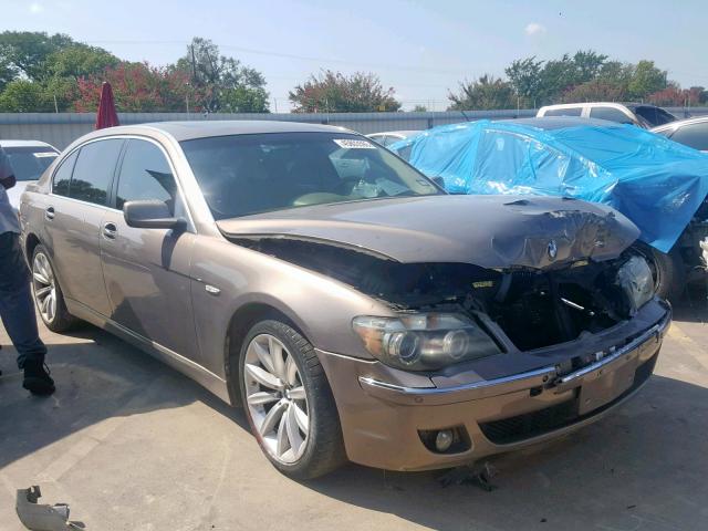 WBAHN83587DT70901 - 2007 BMW 750 BROWN photo 1