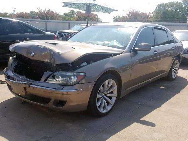 WBAHN83587DT70901 - 2007 BMW 750 BROWN photo 2