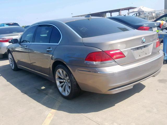 WBAHN83587DT70901 - 2007 BMW 750 BROWN photo 3