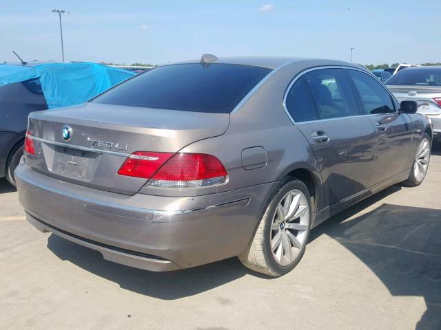 WBAHN83587DT70901 - 2007 BMW 750 BROWN photo 4