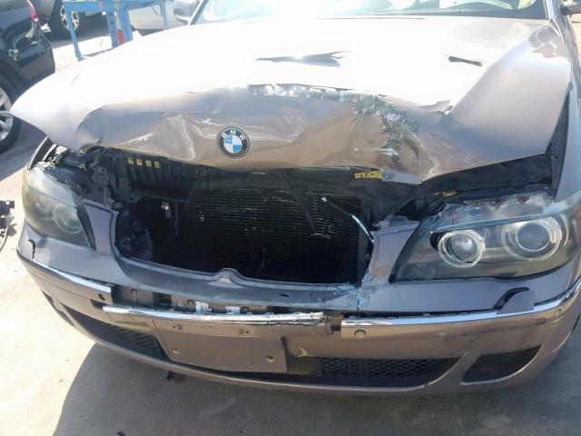 WBAHN83587DT70901 - 2007 BMW 750 BROWN photo 9