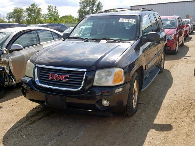 1GKDT13S322139661 - 2002 GMC ENVOY BLACK photo 2