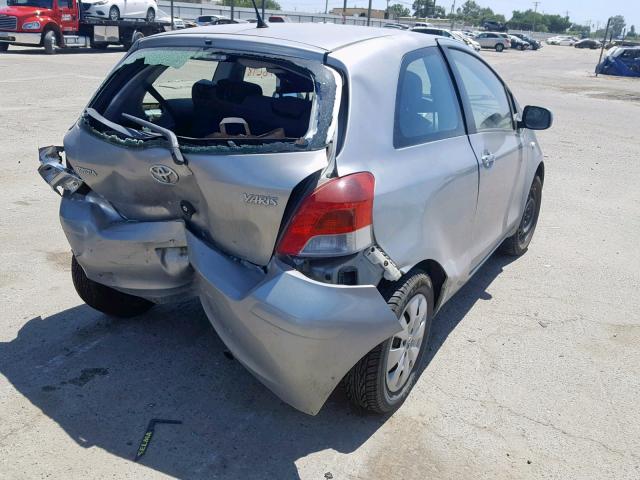 JTDJT4K34A5286255 - 2010 TOYOTA YARIS SILVER photo 4