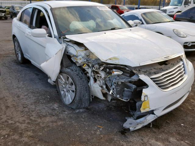 1C3CCBAG1DN743128 - 2013 CHRYSLER 200 LX WHITE photo 1