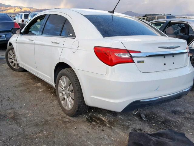 1C3CCBAG1DN743128 - 2013 CHRYSLER 200 LX WHITE photo 3