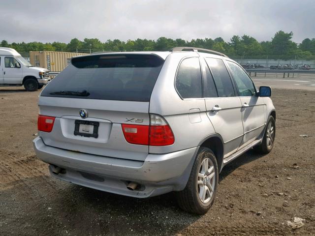 5UXFA13545LY09333 - 2005 BMW X5 3.0I GRAY photo 4