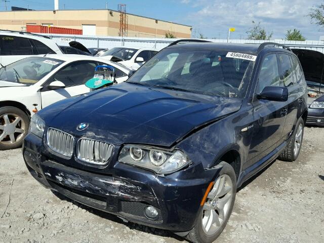 WBXPC93497WF11597 - 2007 BMW X3 3.0SI BLUE photo 2