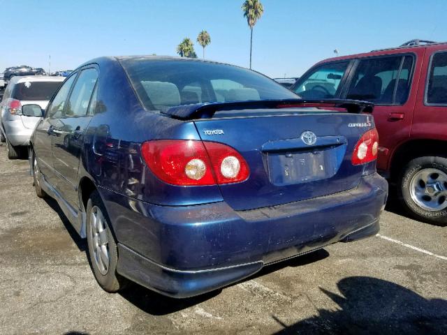 1NXBR30E27Z936017 - 2007 TOYOTA COROLLA CE BLUE photo 3