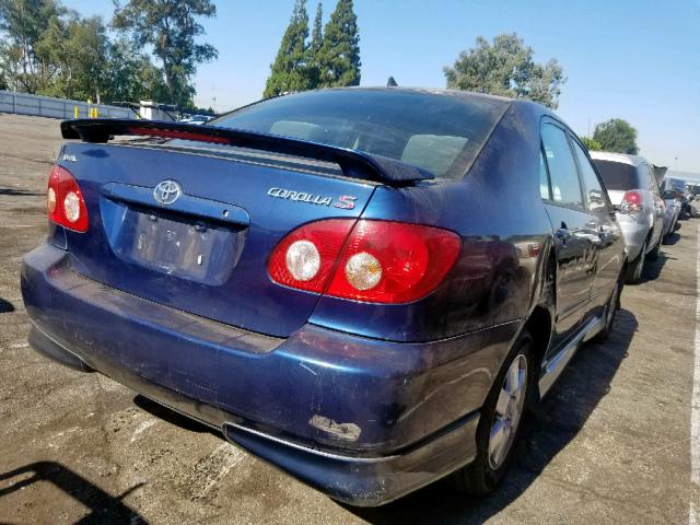 1NXBR30E27Z936017 - 2007 TOYOTA COROLLA CE BLUE photo 4