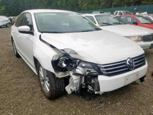 1VWAP7A39DC142124 - 2013 VOLKSWAGEN PASSAT S WHITE photo 1