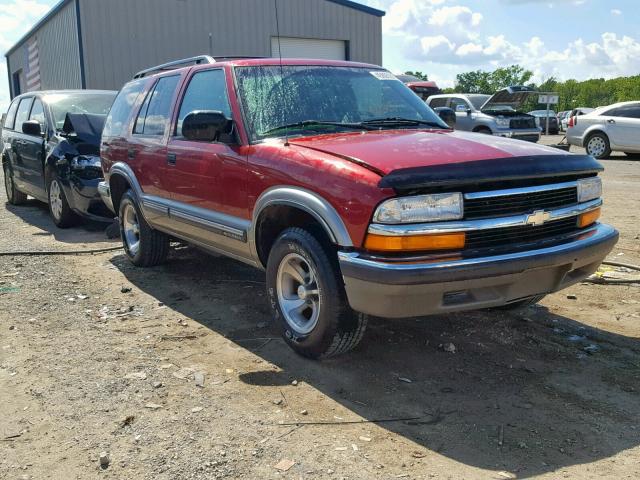 1GNCS13WXX2188724 - 1999 CHEVROLET BLAZER BURGUNDY photo 1