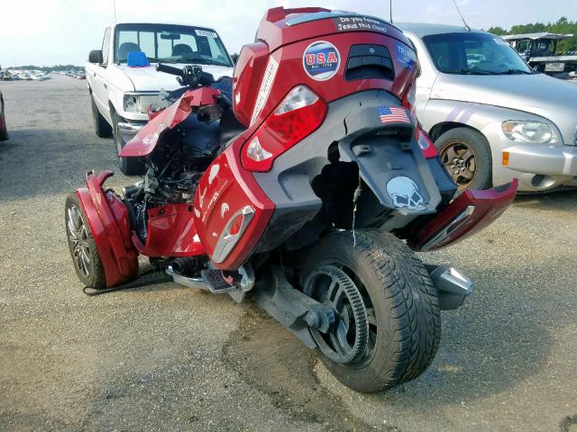 2BXNBSS27GV004606 - 2016 CAN-AM SPYDER RT RED photo 3