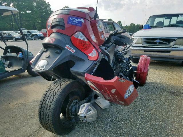 2BXNBSS27GV004606 - 2016 CAN-AM SPYDER RT RED photo 4