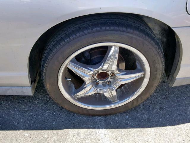 2G1WW12E539287927 - 2003 CHEVROLET MONTE CARL ვერცხლისფერი ფოტო 9