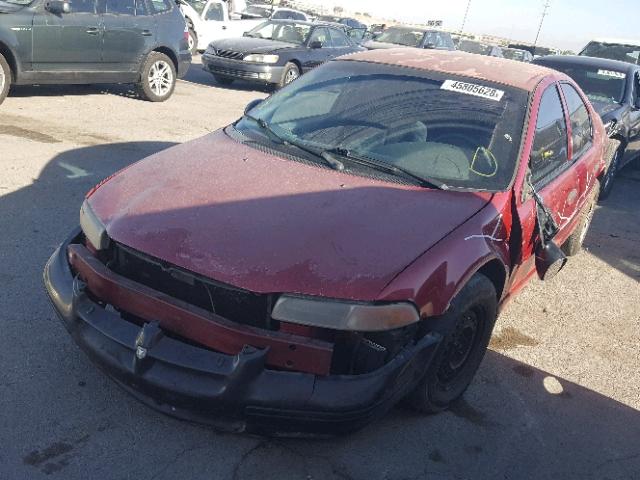 1B3EJ46X2VN569376 - 1997 DODGE STRATUS RED photo 2