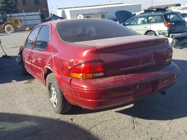 1B3EJ46X2VN569376 - 1997 DODGE STRATUS RED photo 3