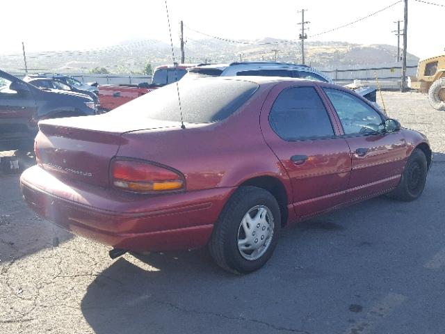 1B3EJ46X2VN569376 - 1997 DODGE STRATUS RED photo 4