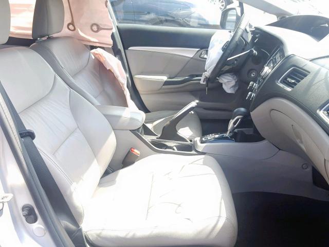 19XFB2F92DE080677 - 2013 HONDA CIVIC EXL 银色 照片 5