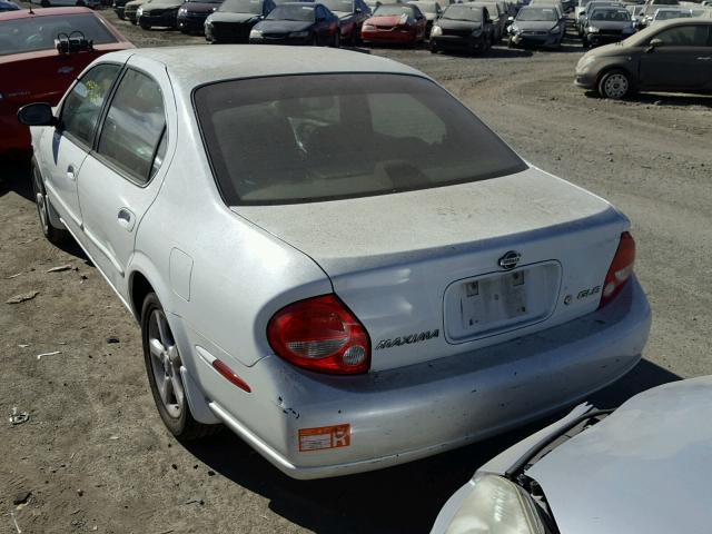 JN1CA31D51T826049 - 2001 NISSAN MAXIMA GXE WHITE photo 3